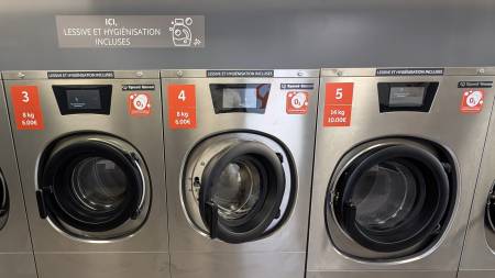 Notre zone d'activité pour ce service Lavomatique pas cher ouvert jusqu’à 22h : Lavez et séchez en 1h